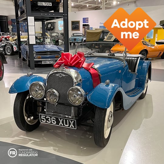 British Motor Museum Adopt-me-Morgan with bow