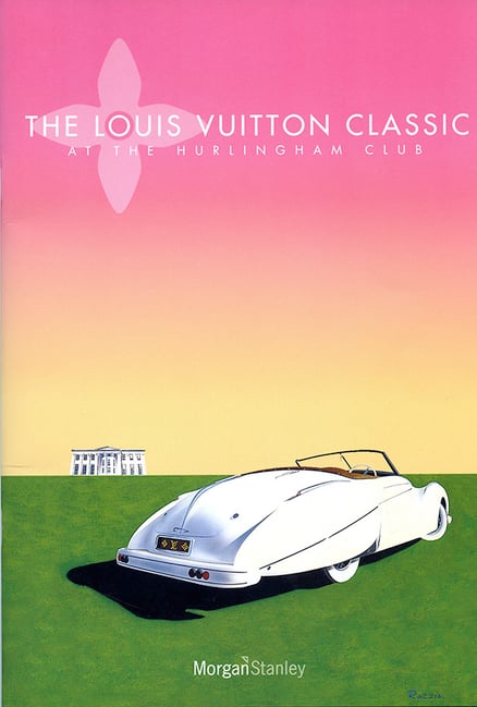 Louis Vuitton - Parc de bagatelle print by Vintage Advertising Collection