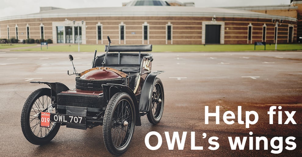 The 1899 Wolseley 3.5hp Voiturette - fix OWL's wings
